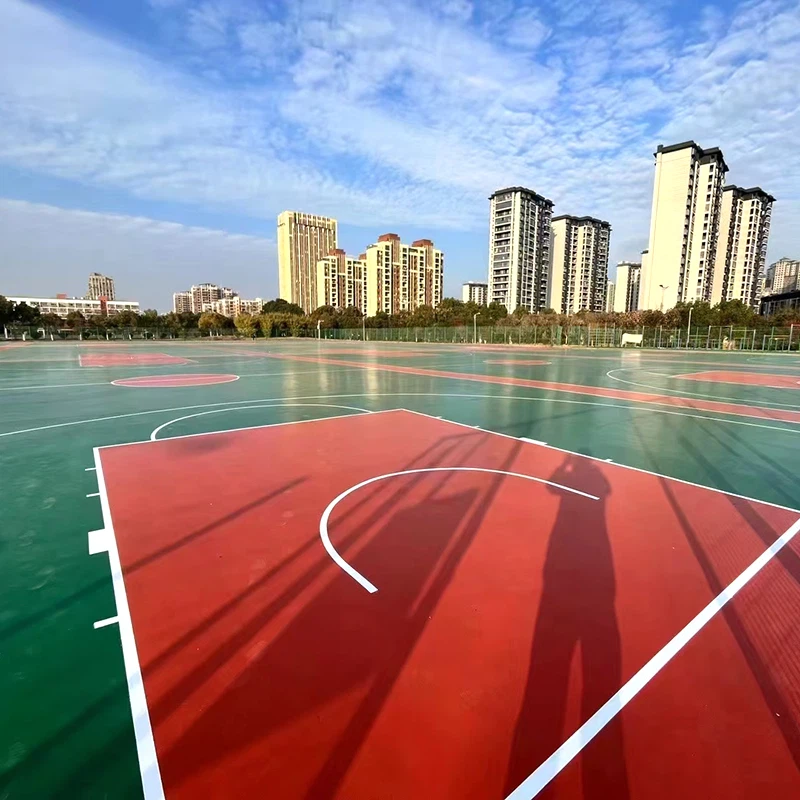 Silicon PU พื้นผิวกีฬาพิเศษสำหรับสนามบาสเก็ตบอล