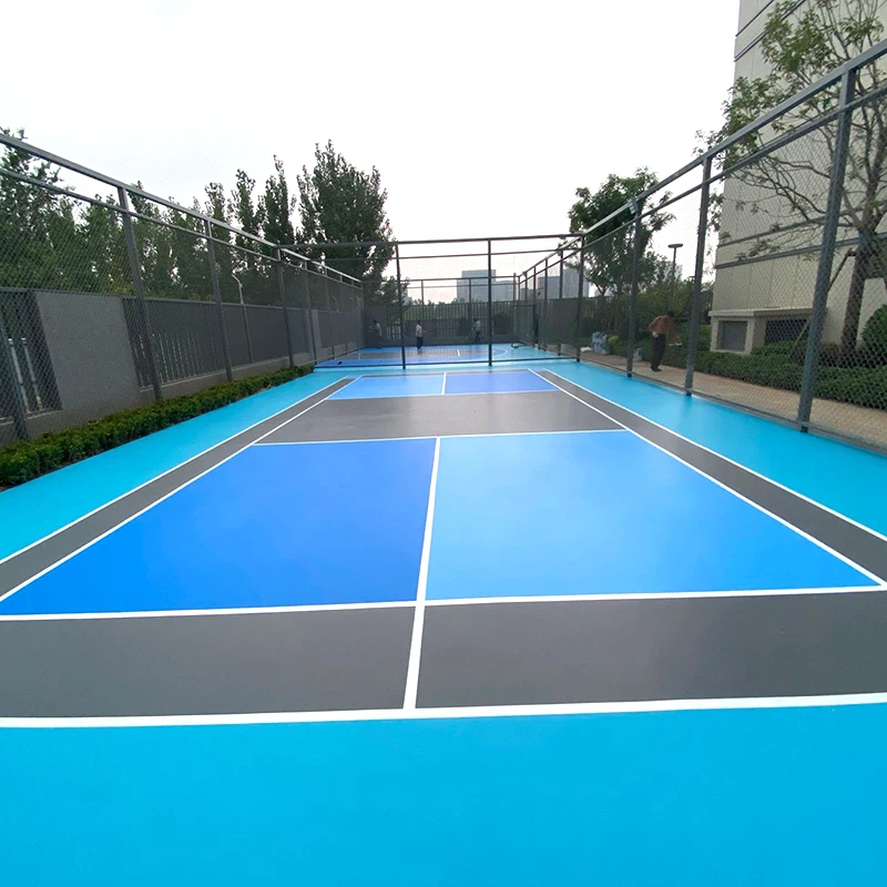 เลเยอร์พื้นผิวด้านกีฬาของ Silicon PU Tennis Court